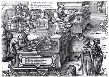 Interno di una banca